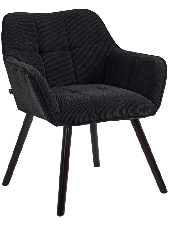 Scaun de sufragerie Vienna Cord, negru