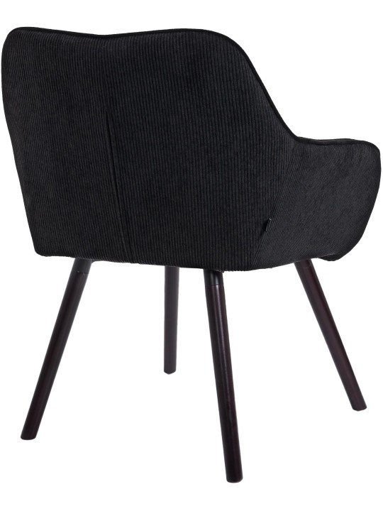 Scaun de sufragerie Vienna Cord, negru