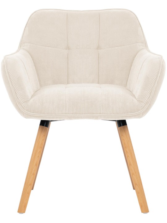 Scaun de sufragerie Vienna Cord natura, crem