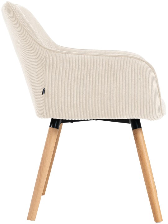 Scaun de sufragerie Vienna Cord natura, crem